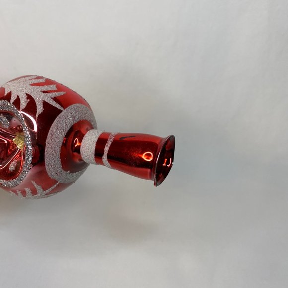 Vintage Christmas Classics Tree Topper European Hand Decorated Glass Ornament - Picture 2 of 11